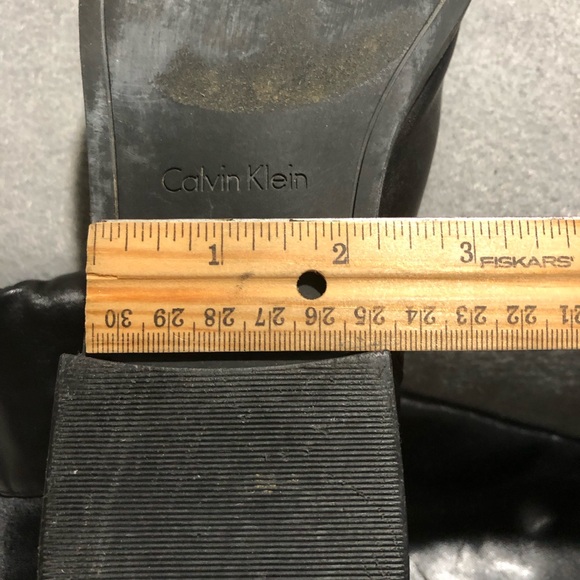 CALVIN KLEIN WOMEN’S SIZE 8 BLACK PRIYA OVER THE KNEE FLAT RIDING BOOTS … - Picture 14 of 14